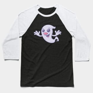 Cute Retro Ghost Baseball T-Shirt